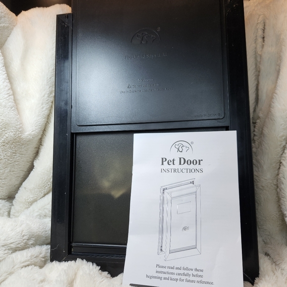 Med Waterproof Aluminum Frame 2 panels " The Brand Says It All" Pet Door - Picture 7 of 11